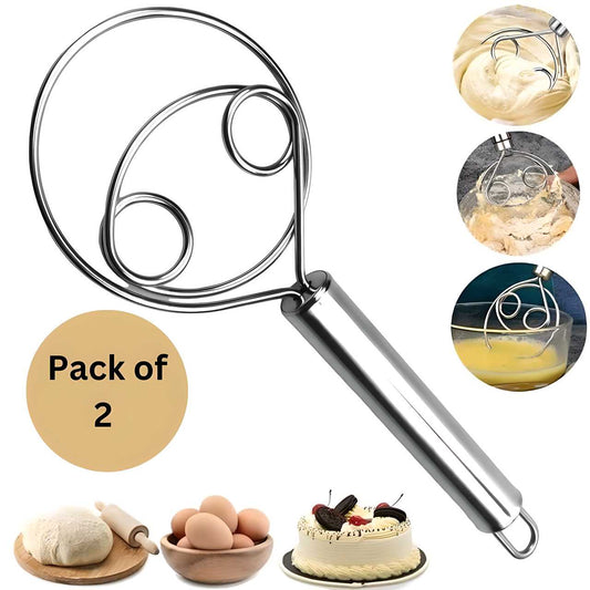 Dishwasher Safe Danish Dough Whisk  (Pack of 2)