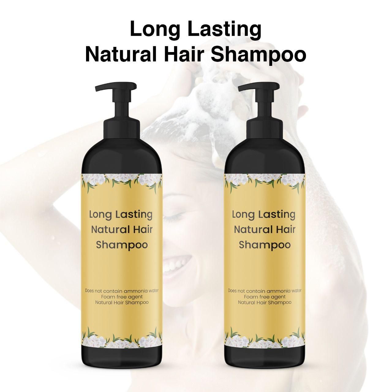 Long Lasting Natural Hair Dye Shampoo - Pack of 2, (Buy 1, Get 1 Free)